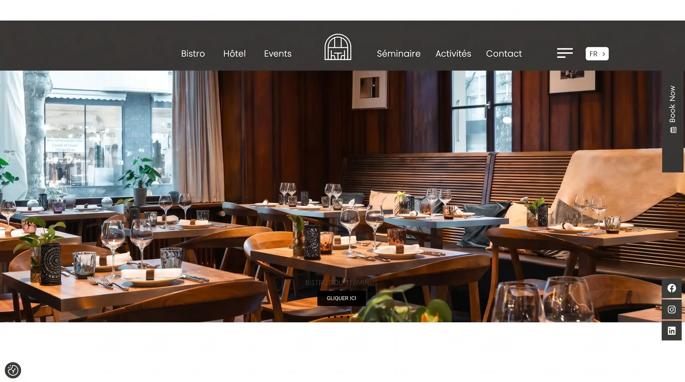 Site Hôtel Terminus Sierre — hôtel 3★ Supérieur et restaurant Gault&Millau, réalisation Zacadi